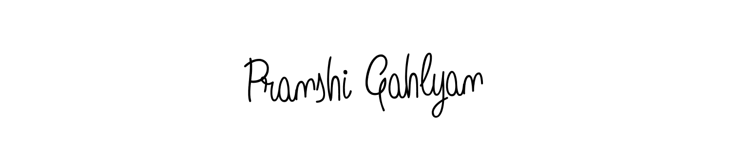 This is the best signature style for the Pranshi Gahlyan name. Also you like these signature font (Angelique-Rose-font-FFP). Mix name signature. Pranshi Gahlyan signature style 5 images and pictures png