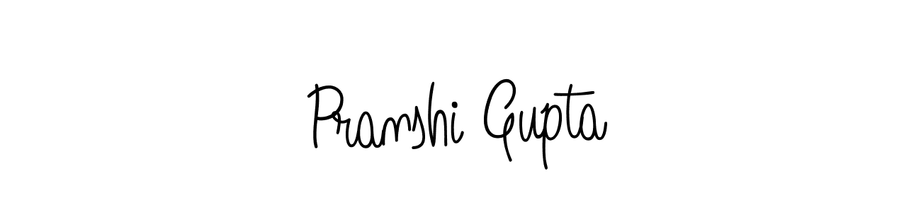 How to make Pranshi Gupta signature? Angelique-Rose-font-FFP is a professional autograph style. Create handwritten signature for Pranshi Gupta name. Pranshi Gupta signature style 5 images and pictures png