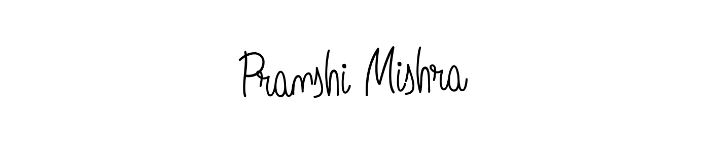 Also we have Pranshi Mishra name is the best signature style. Create professional handwritten signature collection using Angelique-Rose-font-FFP autograph style. Pranshi Mishra signature style 5 images and pictures png