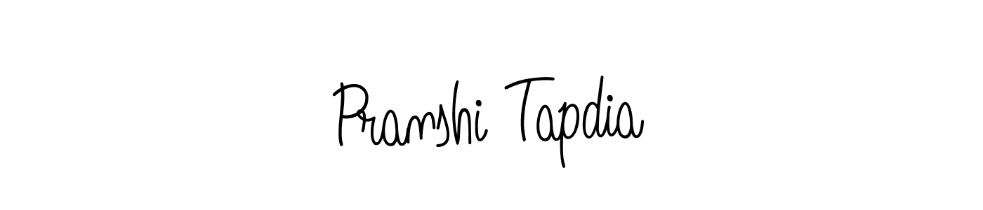 Make a beautiful signature design for name Pranshi Tapdia. Use this online signature maker to create a handwritten signature for free. Pranshi Tapdia signature style 5 images and pictures png