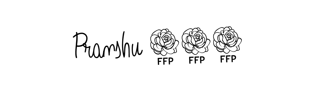 How to Draw Pranshu 123 signature style? Angelique-Rose-font-FFP is a latest design signature styles for name Pranshu 123. Pranshu 123 signature style 5 images and pictures png