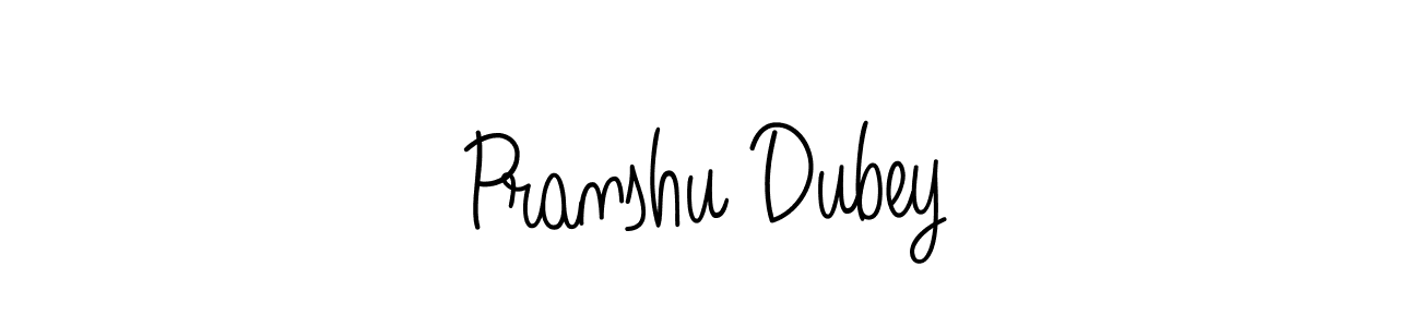 Make a beautiful signature design for name Pranshu Dubey. With this signature (Angelique-Rose-font-FFP) style, you can create a handwritten signature for free. Pranshu Dubey signature style 5 images and pictures png