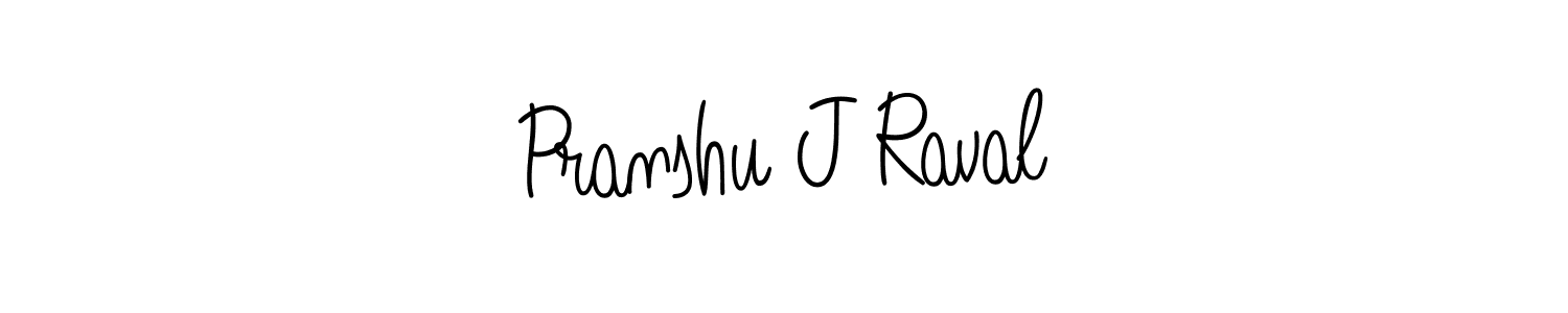 How to Draw Pranshu J Raval signature style? Angelique-Rose-font-FFP is a latest design signature styles for name Pranshu J Raval. Pranshu J Raval signature style 5 images and pictures png