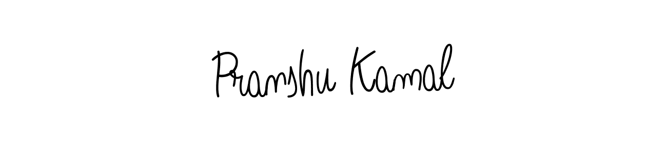 Pranshu Kamal stylish signature style. Best Handwritten Sign (Angelique-Rose-font-FFP) for my name. Handwritten Signature Collection Ideas for my name Pranshu Kamal. Pranshu Kamal signature style 5 images and pictures png