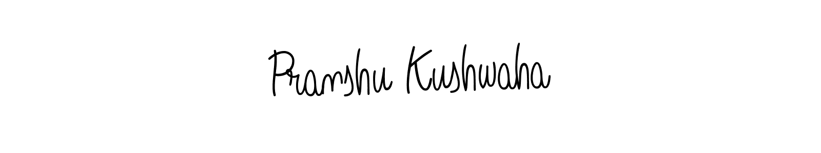 Create a beautiful signature design for name Pranshu Kushwaha. With this signature (Angelique-Rose-font-FFP) fonts, you can make a handwritten signature for free. Pranshu Kushwaha signature style 5 images and pictures png