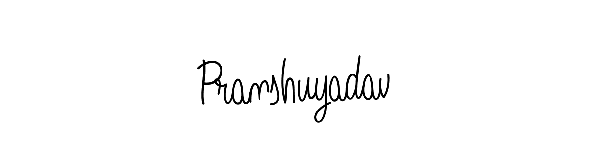 Make a short Pranshuyadav signature style. Manage your documents anywhere anytime using Angelique-Rose-font-FFP. Create and add eSignatures, submit forms, share and send files easily. Pranshuyadav signature style 5 images and pictures png