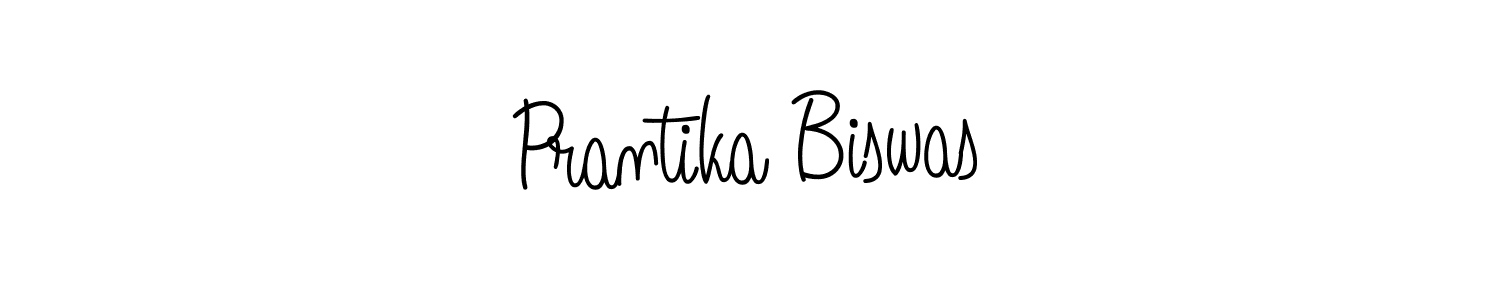 Use a signature maker to create a handwritten signature online. With this signature software, you can design (Angelique-Rose-font-FFP) your own signature for name Prantika Biswas. Prantika Biswas signature style 5 images and pictures png
