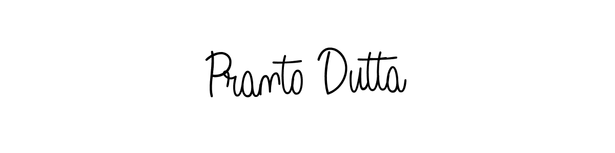 Make a short Pranto Dutta signature style. Manage your documents anywhere anytime using Angelique-Rose-font-FFP. Create and add eSignatures, submit forms, share and send files easily. Pranto Dutta signature style 5 images and pictures png