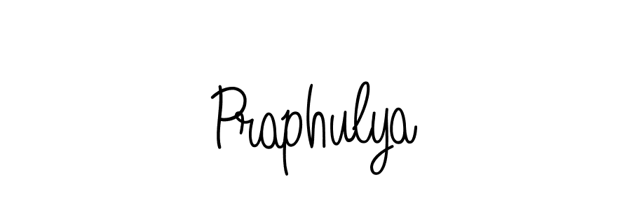 Create a beautiful signature design for name Praphulya. With this signature (Angelique-Rose-font-FFP) fonts, you can make a handwritten signature for free. Praphulya signature style 5 images and pictures png