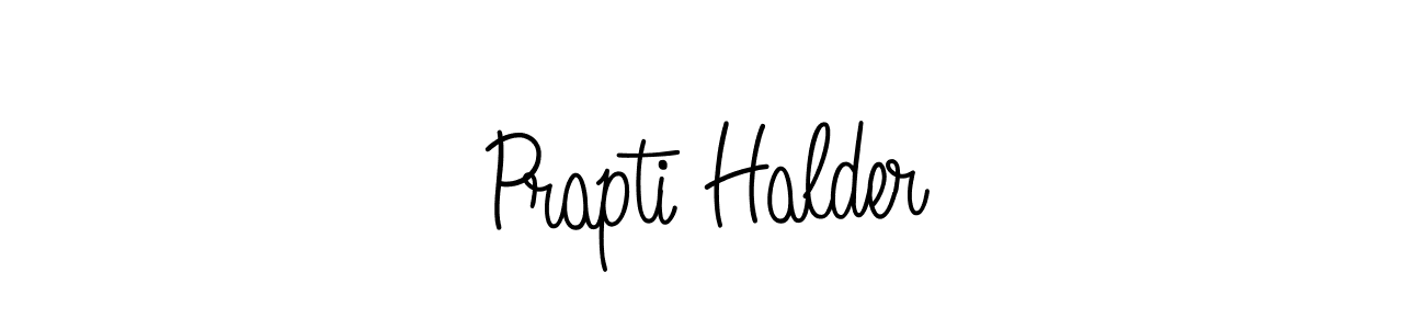 Prapti Halder stylish signature style. Best Handwritten Sign (Angelique-Rose-font-FFP) for my name. Handwritten Signature Collection Ideas for my name Prapti Halder. Prapti Halder signature style 5 images and pictures png