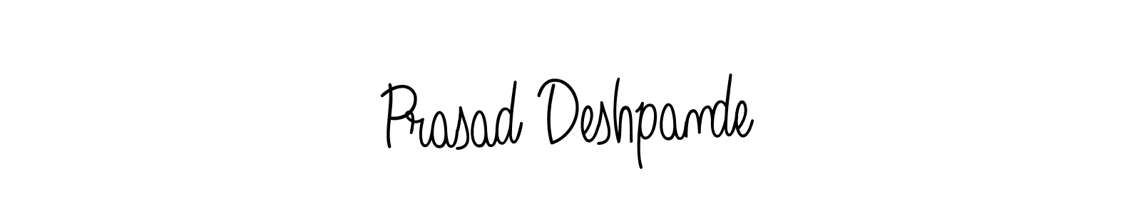 Make a beautiful signature design for name Prasad Deshpande. With this signature (Angelique-Rose-font-FFP) style, you can create a handwritten signature for free. Prasad Deshpande signature style 5 images and pictures png