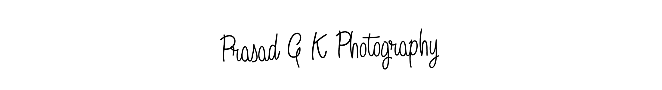 The best way (Angelique-Rose-font-FFP) to make a short signature is to pick only two or three words in your name. The name Prasad G K Photography include a total of six letters. For converting this name. Prasad G K Photography signature style 5 images and pictures png