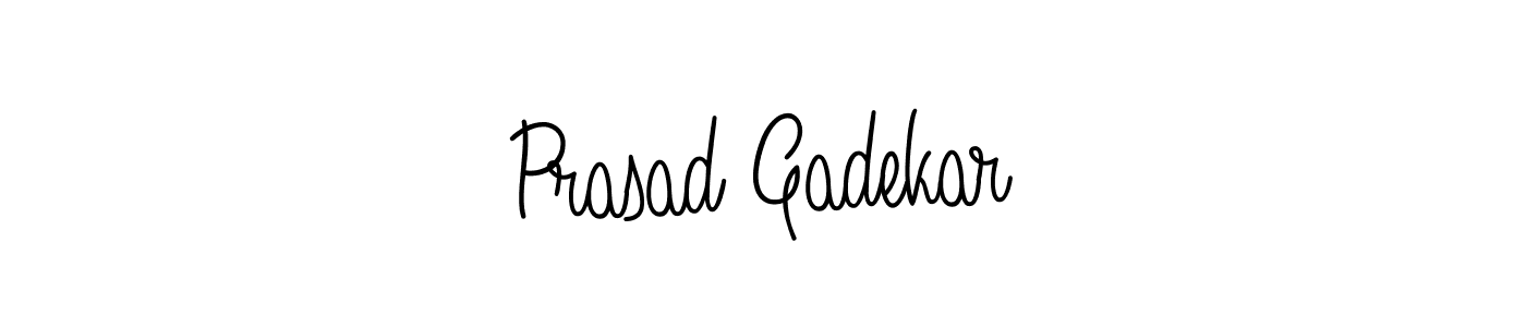 Prasad Gadekar stylish signature style. Best Handwritten Sign (Angelique-Rose-font-FFP) for my name. Handwritten Signature Collection Ideas for my name Prasad Gadekar. Prasad Gadekar signature style 5 images and pictures png