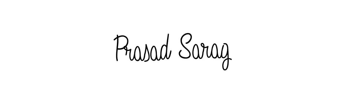 Prasad Sarag stylish signature style. Best Handwritten Sign (Angelique-Rose-font-FFP) for my name. Handwritten Signature Collection Ideas for my name Prasad Sarag. Prasad Sarag signature style 5 images and pictures png