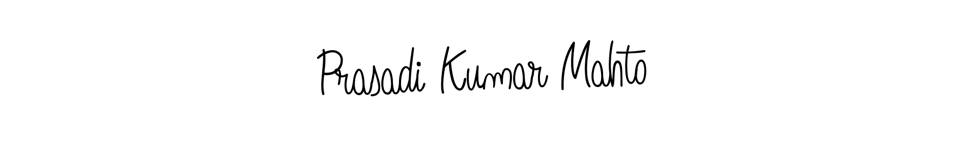 Create a beautiful signature design for name Prasadi Kumar Mahto. With this signature (Angelique-Rose-font-FFP) fonts, you can make a handwritten signature for free. Prasadi Kumar Mahto signature style 5 images and pictures png