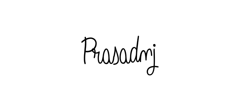 Make a beautiful signature design for name Prasadnj. With this signature (Angelique-Rose-font-FFP) style, you can create a handwritten signature for free. Prasadnj signature style 5 images and pictures png