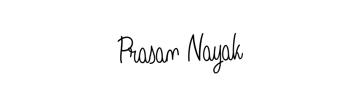 Prasan Nayak stylish signature style. Best Handwritten Sign (Angelique-Rose-font-FFP) for my name. Handwritten Signature Collection Ideas for my name Prasan Nayak. Prasan Nayak signature style 5 images and pictures png