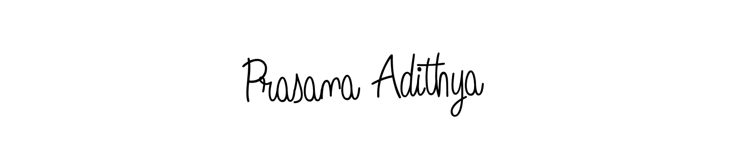 Prasana Adithya stylish signature style. Best Handwritten Sign (Angelique-Rose-font-FFP) for my name. Handwritten Signature Collection Ideas for my name Prasana Adithya. Prasana Adithya signature style 5 images and pictures png