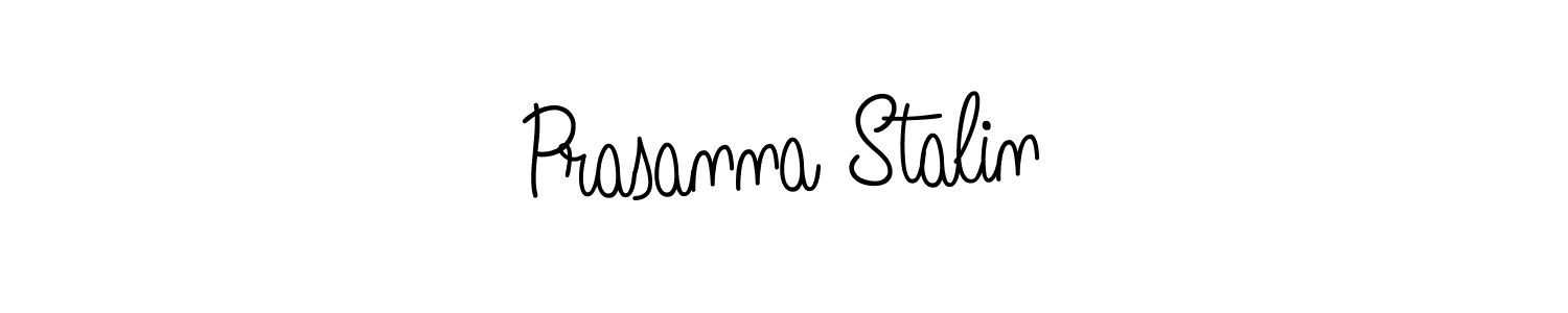 Prasanna Stalin stylish signature style. Best Handwritten Sign (Angelique-Rose-font-FFP) for my name. Handwritten Signature Collection Ideas for my name Prasanna Stalin. Prasanna Stalin signature style 5 images and pictures png