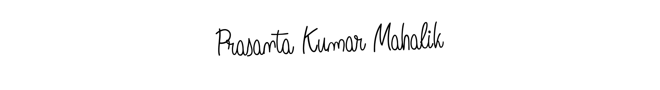 Use a signature maker to create a handwritten signature online. With this signature software, you can design (Angelique-Rose-font-FFP) your own signature for name Prasanta Kumar Mahalik. Prasanta Kumar Mahalik signature style 5 images and pictures png