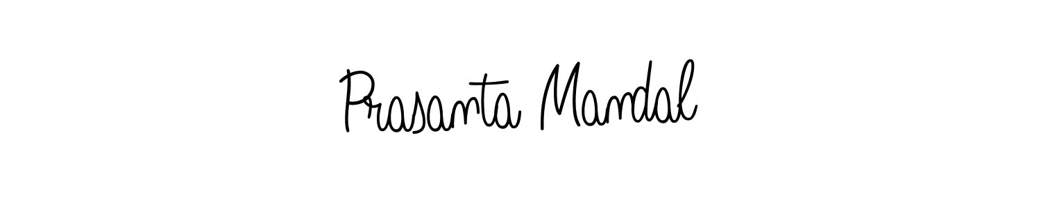 How to make Prasanta Mandal name signature. Use Angelique-Rose-font-FFP style for creating short signs online. This is the latest handwritten sign. Prasanta Mandal signature style 5 images and pictures png