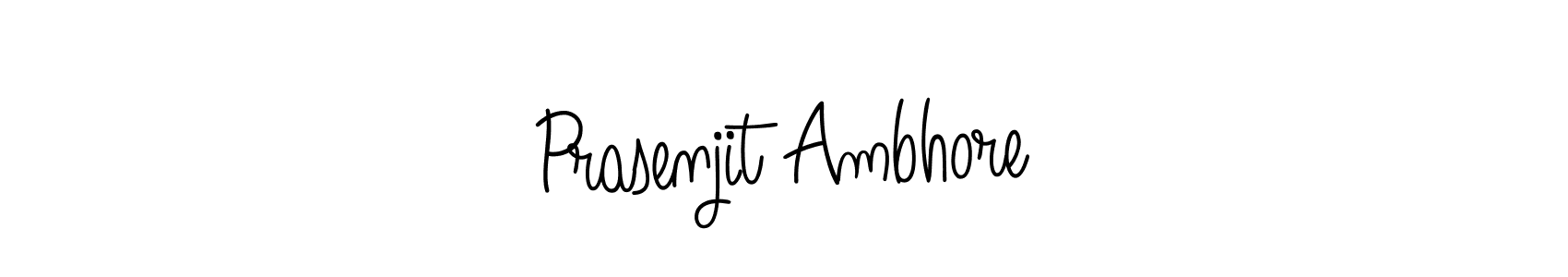 You should practise on your own different ways (Angelique-Rose-font-FFP) to write your name (Prasenjit Ambhore) in signature. don't let someone else do it for you. Prasenjit Ambhore signature style 5 images and pictures png