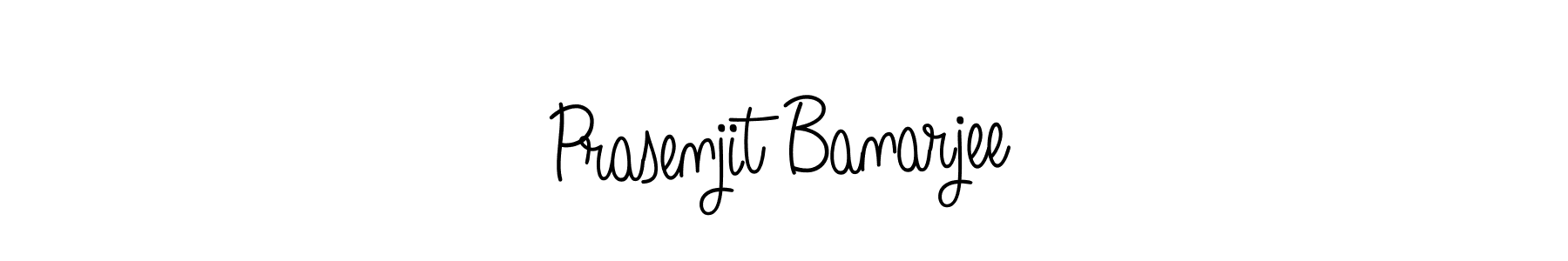 Use a signature maker to create a handwritten signature online. With this signature software, you can design (Angelique-Rose-font-FFP) your own signature for name Prasenjit Banarjee. Prasenjit Banarjee signature style 5 images and pictures png