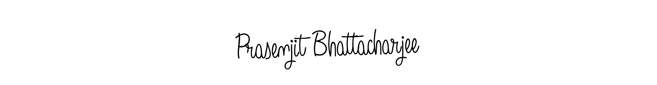 You should practise on your own different ways (Angelique-Rose-font-FFP) to write your name (Prasenjit Bhattacharjee) in signature. don't let someone else do it for you. Prasenjit Bhattacharjee signature style 5 images and pictures png