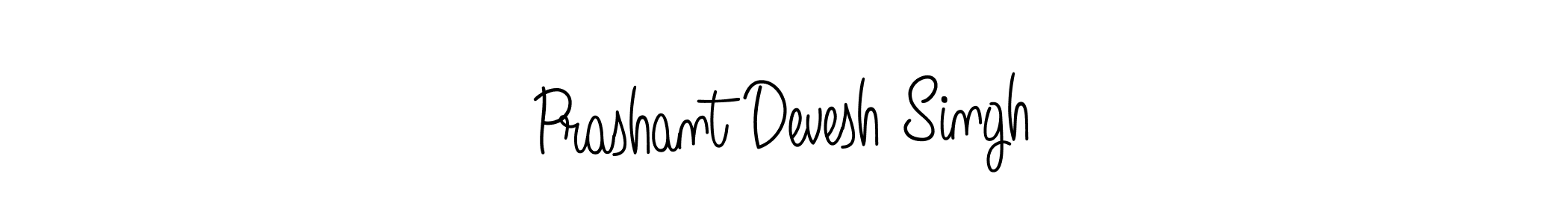 How to make Prashant Devesh Singh name signature. Use Angelique-Rose-font-FFP style for creating short signs online. This is the latest handwritten sign. Prashant Devesh Singh signature style 5 images and pictures png