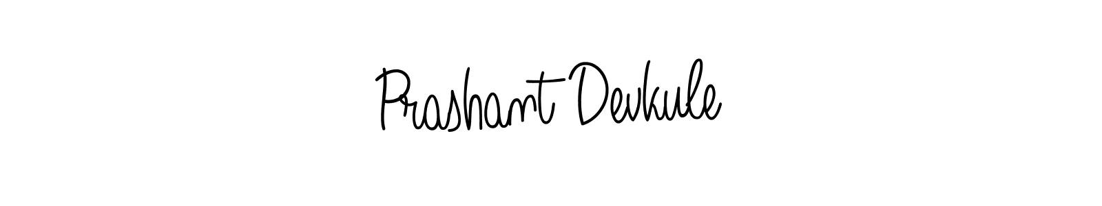 The best way (Angelique-Rose-font-FFP) to make a short signature is to pick only two or three words in your name. The name Prashant Devkule include a total of six letters. For converting this name. Prashant Devkule signature style 5 images and pictures png