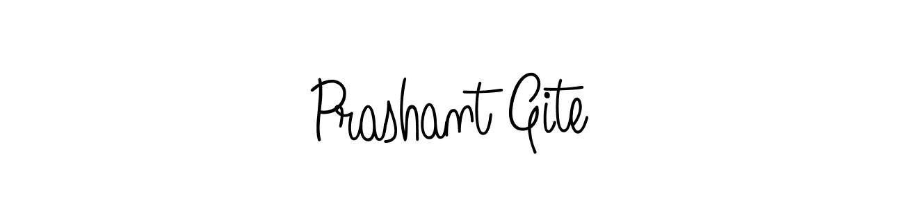 Design your own signature with our free online signature maker. With this signature software, you can create a handwritten (Angelique-Rose-font-FFP) signature for name Prashant Gite. Prashant Gite signature style 5 images and pictures png