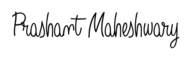 A modern signature idea for name Prashant Maheshwary using Angelique-Rose-font-FFP font. Clean strokes and elegant curves make it stand out instantly. Prashant Maheshwary signature style 5 images and pictures png