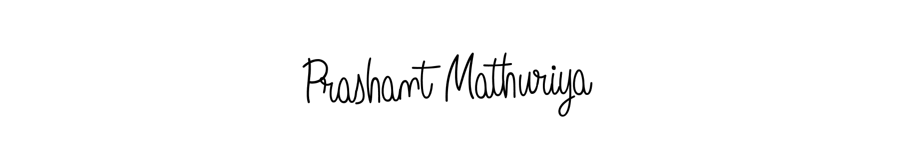 Create a beautiful signature design for name Prashant Mathuriya. With this signature (Angelique-Rose-font-FFP) fonts, you can make a handwritten signature for free. Prashant Mathuriya signature style 5 images and pictures png