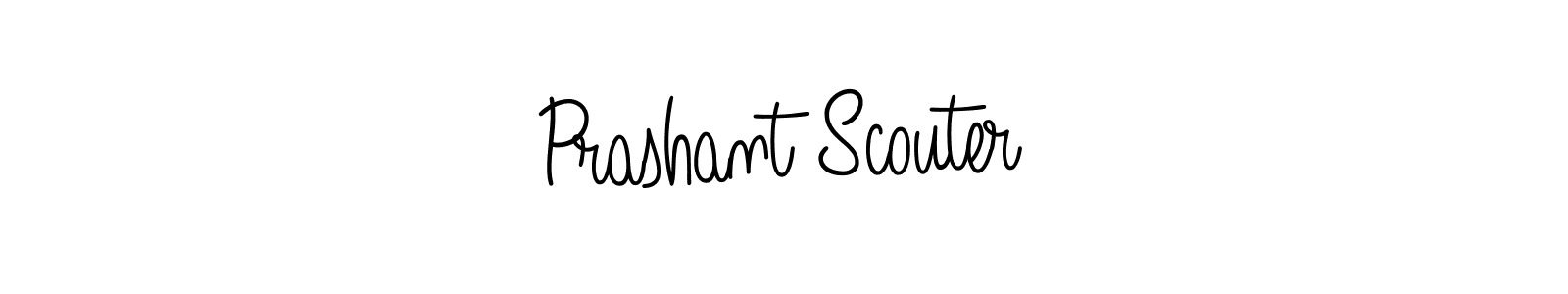 How to make Prashant Scouter name signature. Use Angelique-Rose-font-FFP style for creating short signs online. This is the latest handwritten sign. Prashant Scouter signature style 5 images and pictures png