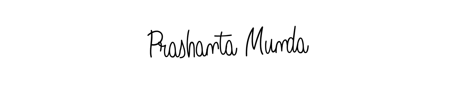 Prashanta Munda stylish signature style. Best Handwritten Sign (Angelique-Rose-font-FFP) for my name. Handwritten Signature Collection Ideas for my name Prashanta Munda. Prashanta Munda signature style 5 images and pictures png