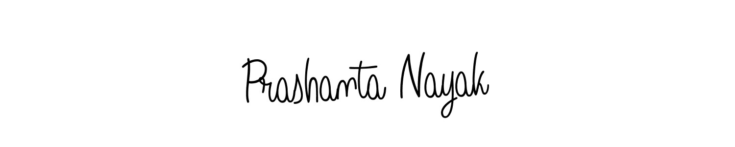 You should practise on your own different ways (Angelique-Rose-font-FFP) to write your name (Prashanta Nayak) in signature. don't let someone else do it for you. Prashanta Nayak signature style 5 images and pictures png