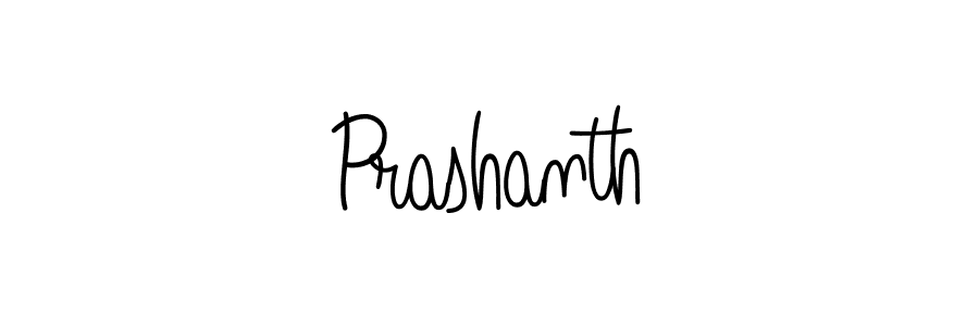 Design your own signature with our free online signature maker. With this signature software, you can create a handwritten (Angelique-Rose-font-FFP) signature for name Prashanth. Prashanth signature style 5 images and pictures png