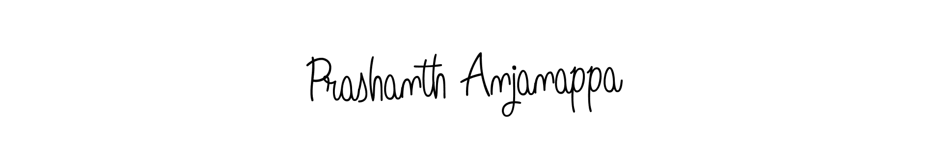 How to make Prashanth Anjanappa name signature. Use Angelique-Rose-font-FFP style for creating short signs online. This is the latest handwritten sign. Prashanth Anjanappa signature style 5 images and pictures png