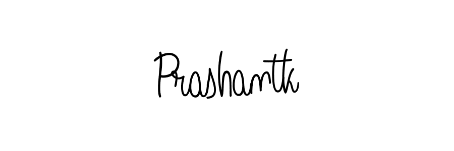 How to make Prashantk name signature. Use Angelique-Rose-font-FFP style for creating short signs online. This is the latest handwritten sign. Prashantk signature style 5 images and pictures png