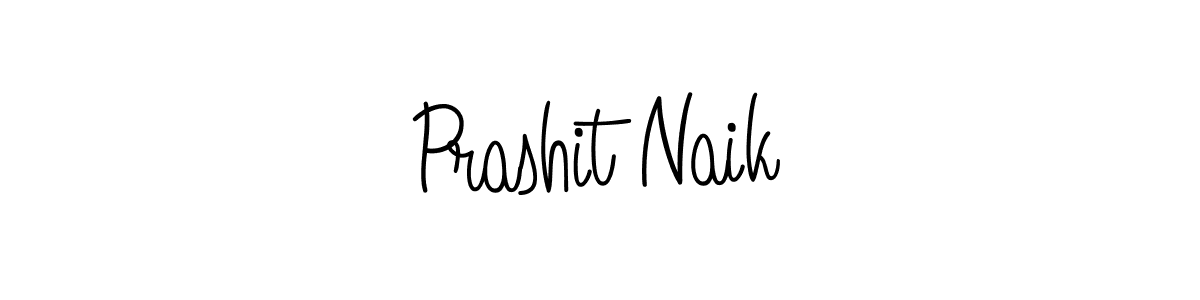 How to make Prashit Naik name signature. Use Angelique-Rose-font-FFP style for creating short signs online. This is the latest handwritten sign. Prashit Naik signature style 5 images and pictures png