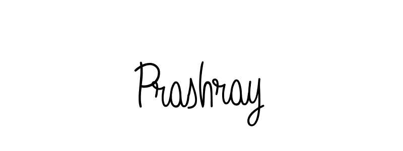 Use a signature maker to create a handwritten signature online. With this signature software, you can design (Angelique-Rose-font-FFP) your own signature for name Prashray. Prashray signature style 5 images and pictures png