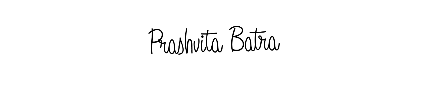 How to make Prashvita Batra name signature. Use Angelique-Rose-font-FFP style for creating short signs online. This is the latest handwritten sign. Prashvita Batra signature style 5 images and pictures png