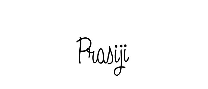 Design your own signature with our free online signature maker. With this signature software, you can create a handwritten (Angelique-Rose-font-FFP) signature for name Prasiji. Prasiji signature style 5 images and pictures png