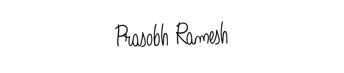 How to make Prasobh Ramesh signature? Angelique-Rose-font-FFP is a professional autograph style. Create handwritten signature for Prasobh Ramesh name. Prasobh Ramesh signature style 5 images and pictures png