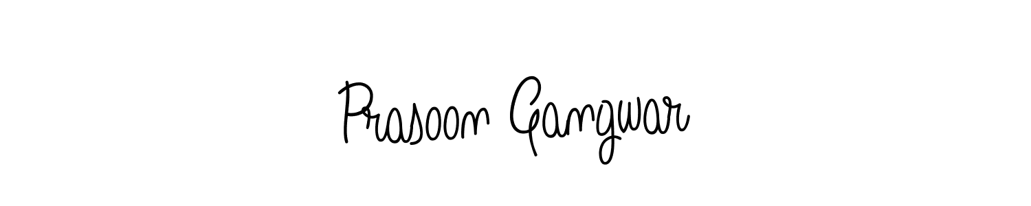Once you've used our free online signature maker to create your best signature Angelique-Rose-font-FFP style, it's time to enjoy all of the benefits that Prasoon Gangwar name signing documents. Prasoon Gangwar signature style 5 images and pictures png