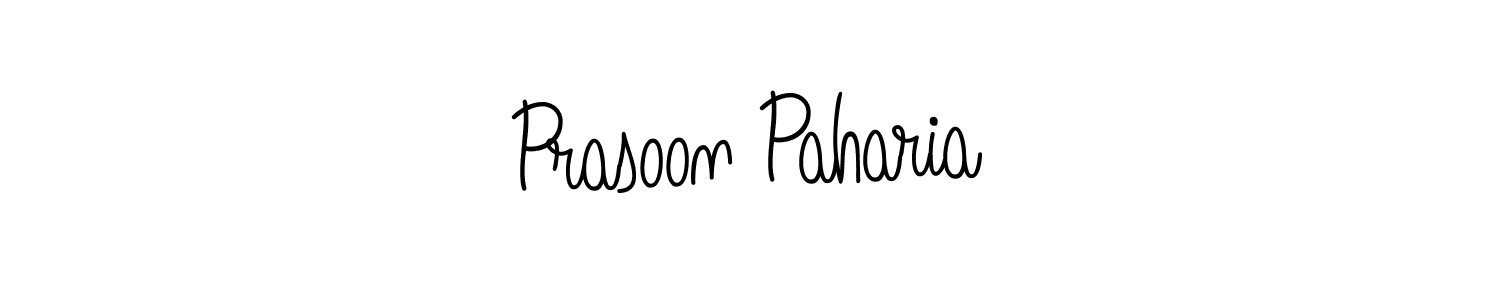 Make a short Prasoon Paharia signature style. Manage your documents anywhere anytime using Angelique-Rose-font-FFP. Create and add eSignatures, submit forms, share and send files easily. Prasoon Paharia signature style 5 images and pictures png