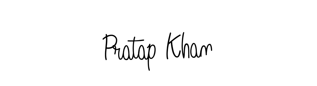 How to make Pratap Khan name signature. Use Angelique-Rose-font-FFP style for creating short signs online. This is the latest handwritten sign. Pratap Khan signature style 5 images and pictures png