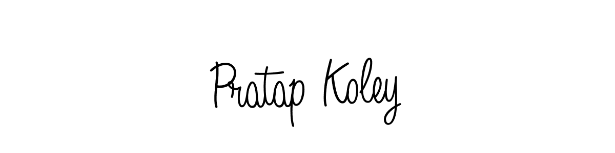 You should practise on your own different ways (Angelique-Rose-font-FFP) to write your name (Pratap Koley) in signature. don't let someone else do it for you. Pratap Koley signature style 5 images and pictures png