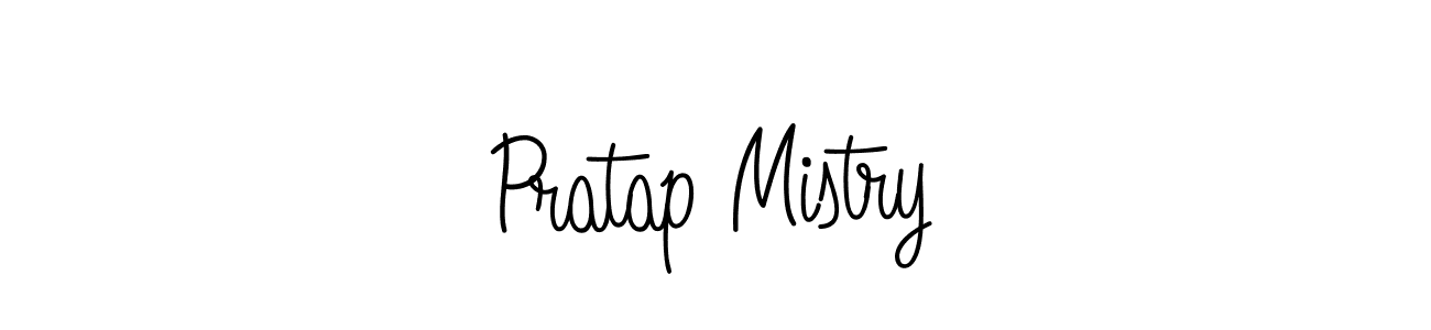 Use a signature maker to create a handwritten signature online. With this signature software, you can design (Angelique-Rose-font-FFP) your own signature for name Pratap Mistry. Pratap Mistry signature style 5 images and pictures png