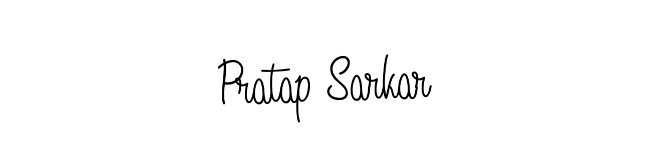 Use a signature maker to create a handwritten signature online. With this signature software, you can design (Angelique-Rose-font-FFP) your own signature for name Pratap Sarkar. Pratap Sarkar signature style 5 images and pictures png